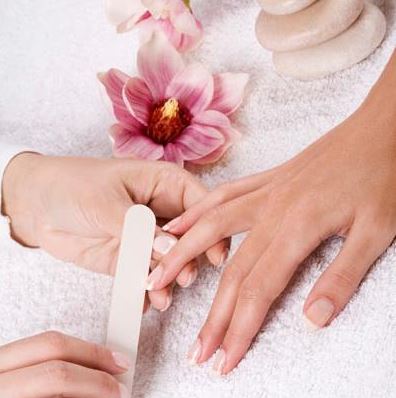 Manicure in our Holt Nail Salon after Take Off